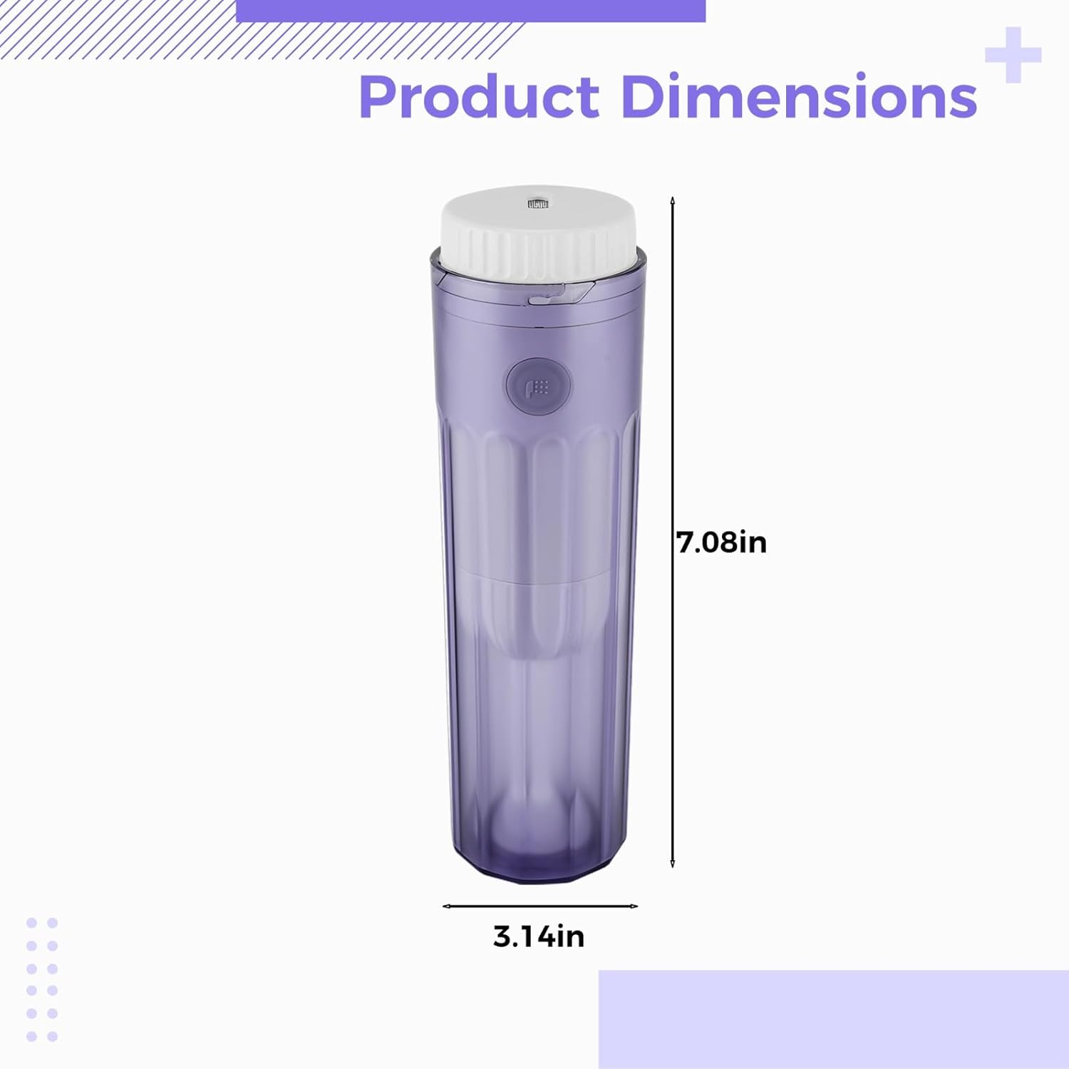 Electric Travel Bidet for Women, Handheld Personal Washer with Dual Pressure, Adjustable Nozzle, Battery Operated, Postpartum & Young One Care