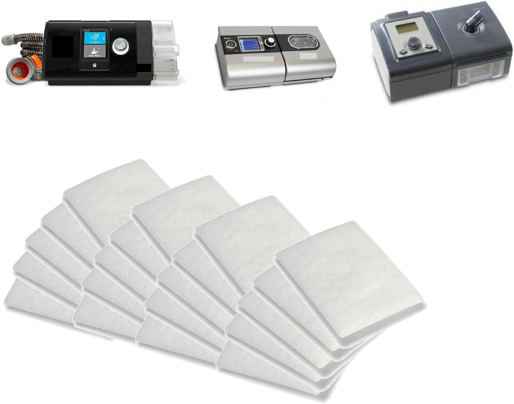 20-Pack Disposable CPAP Filters for ResMed AirSense 10 / AirCurve 10 / S9 / AirStart – Replacement CPAP Machine Filters for Dust, Pollen, Allergens, Clean Airflow, CPAP Therapy