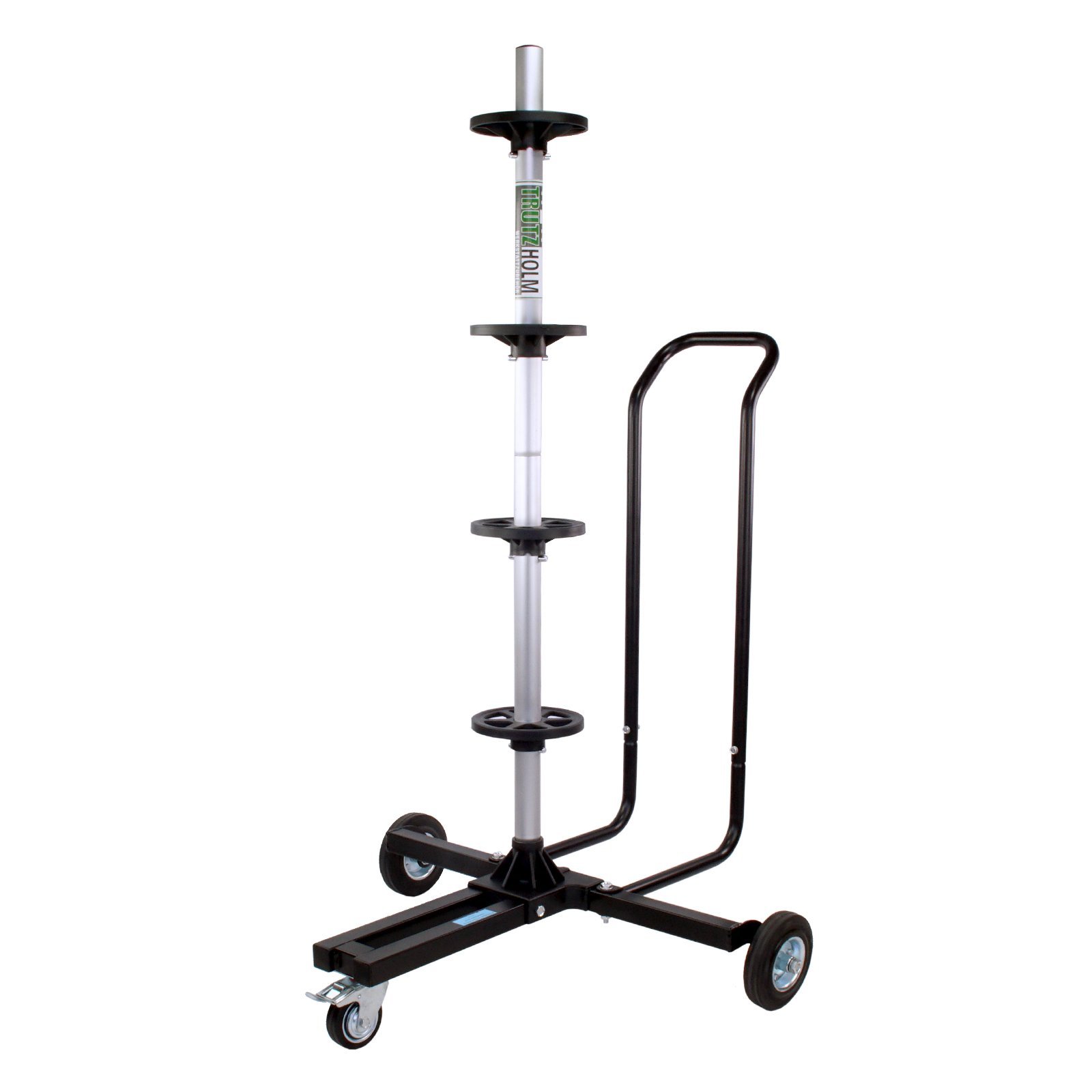 TRUTZHOLM fahrbarer Felgenbaum Reifenständer Reifenwagen Felgenständer Pkw Auto bis 225er Reifenregal Reifenhalter Felgenregal