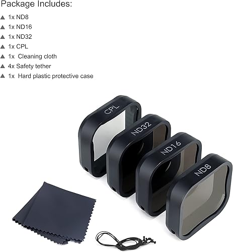 Miniatura 37 de GEPULY Paquete de 4 filtros de buceo subacuáticos para GoPro Hero 5 6 7 Black Hero 2018 Super Suit carcasa impermeable en rojo, rojo claro, magenta