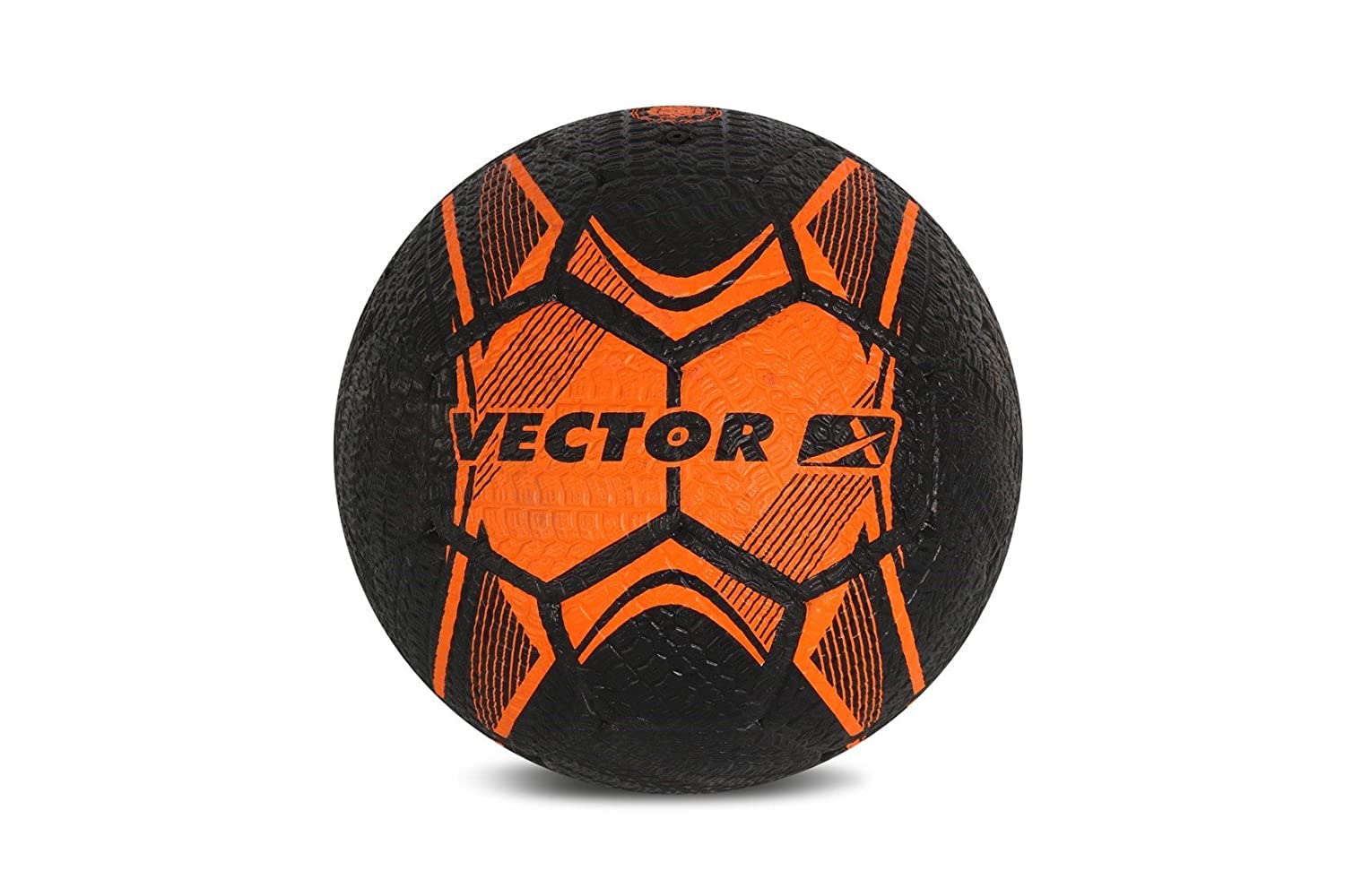 Vector X Street Soccer Rubber Moulded Football Size-5 Orange, Black-picture-16