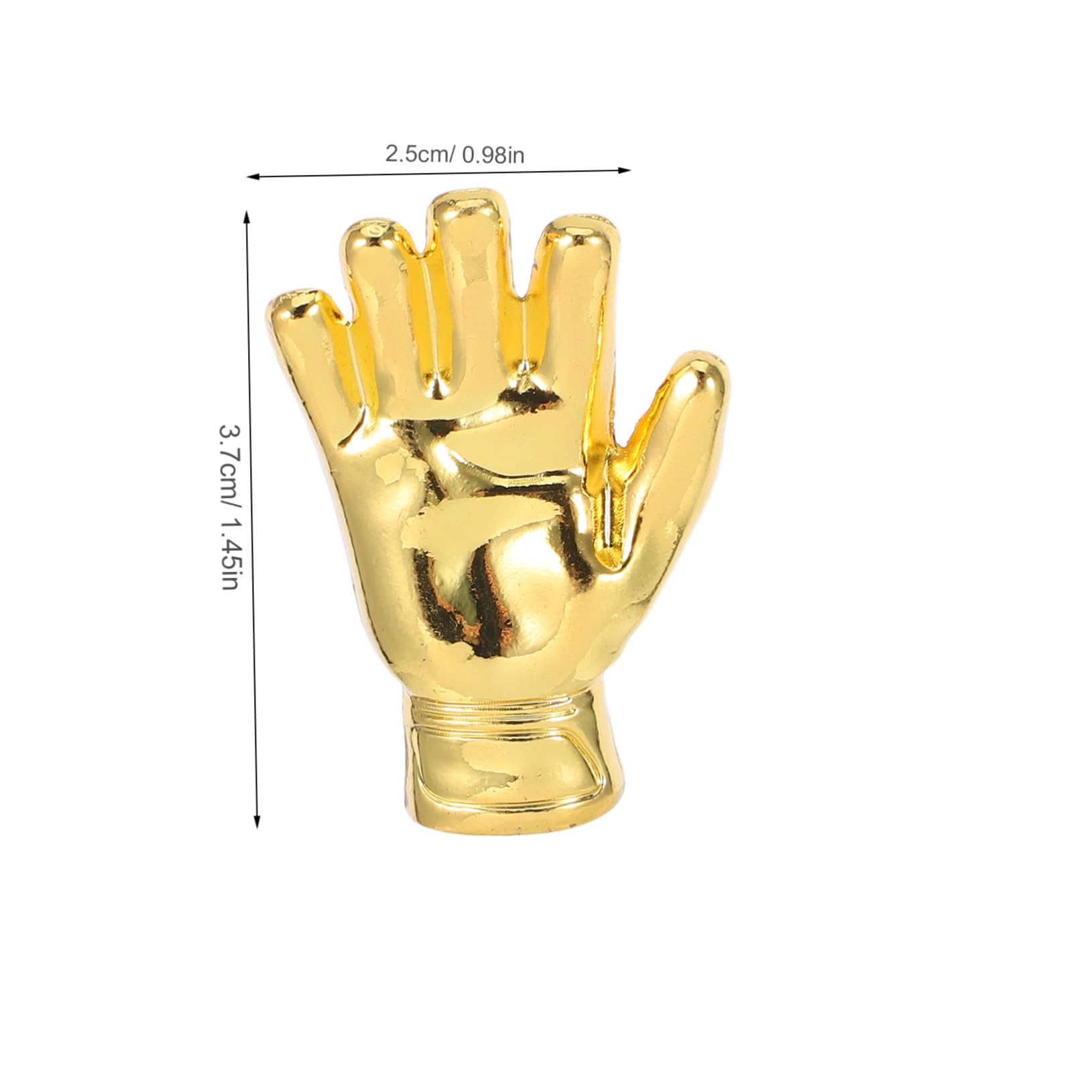 SUPVOX 2Pcs Mini Soccer Trophy Cup Gold Award Goalkeeper Glove Statue for Football Fans Compact Sports Competition Trophy Present for Collectors and Souvenir Display