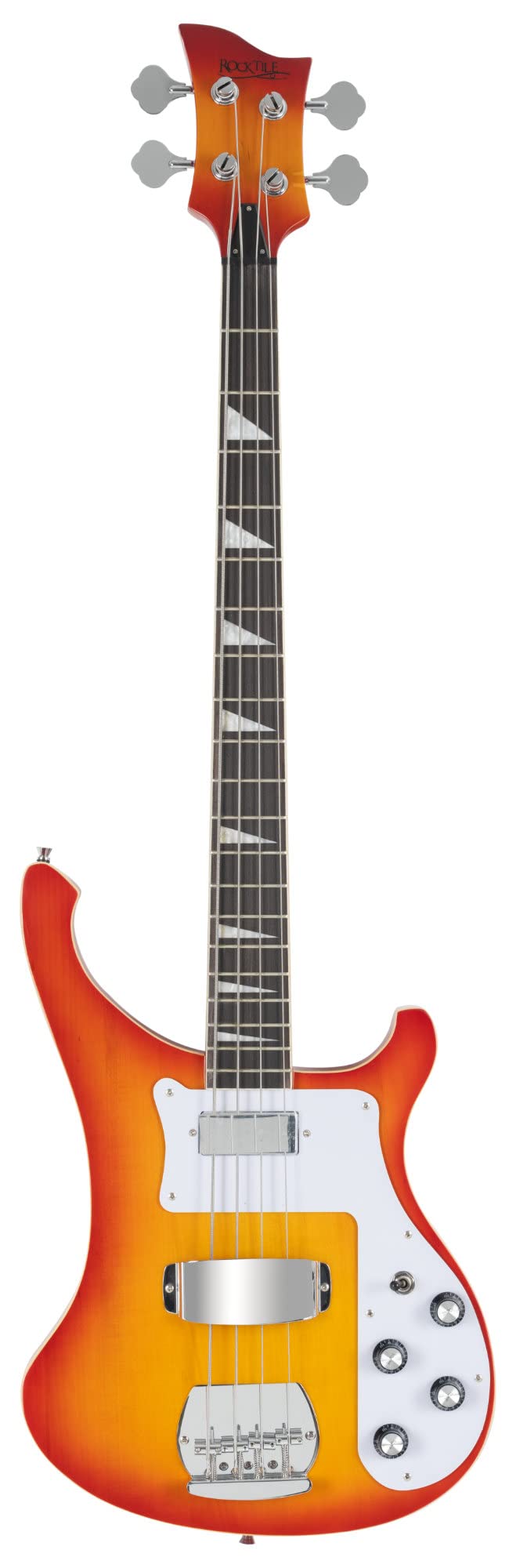 Rocktile Redneck E-Bass (Longscale, Humbucker, Single Coil, eingeleimter Hals) Red Sunburst