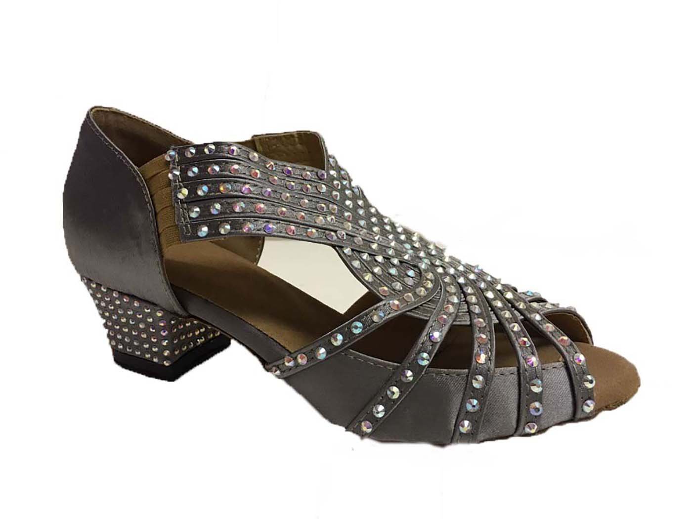 Sports Silver/Grey/Slate Shoe Salsa & Tango UK 38 300105 Ceroc Latin