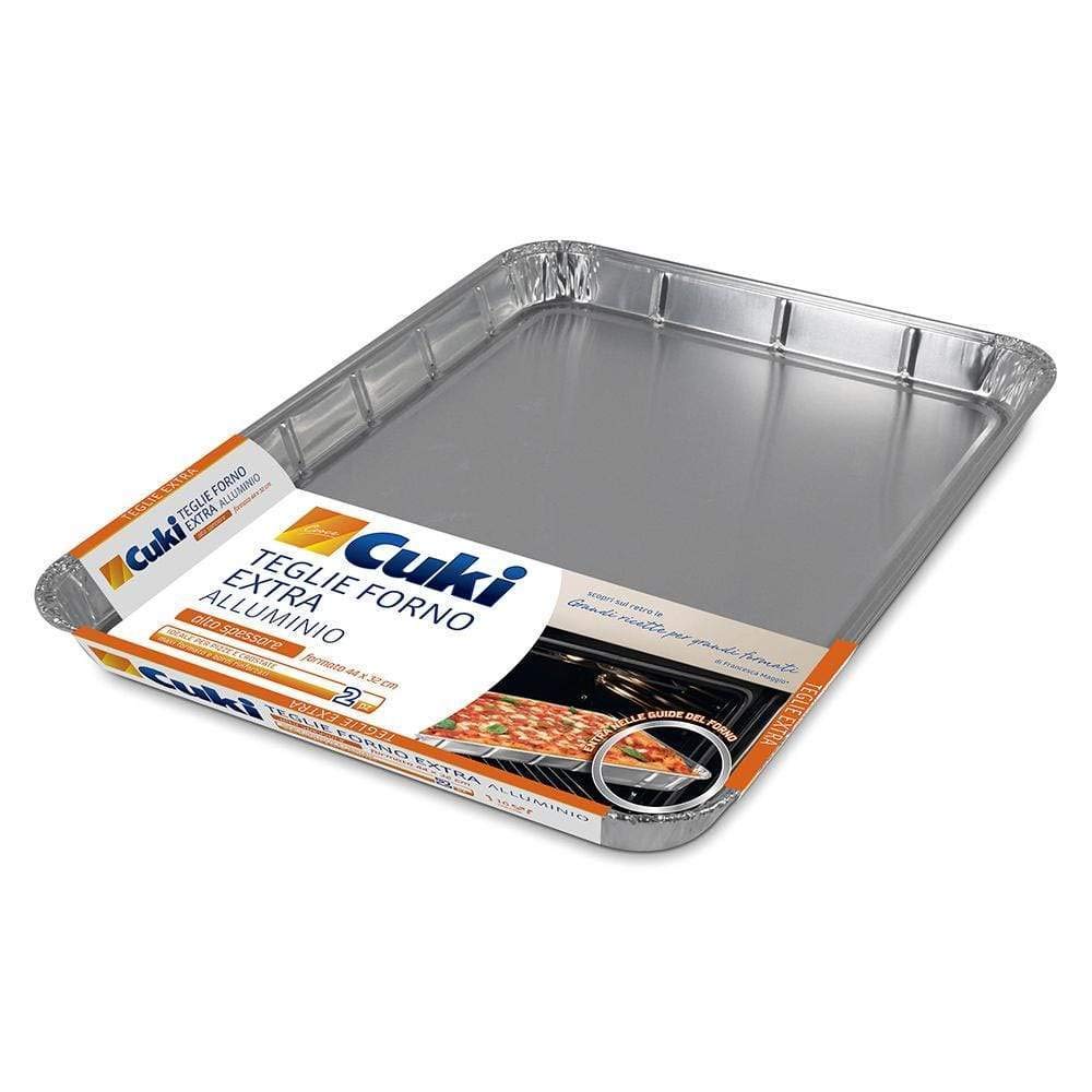 Cuki Teglie Extra Alluminio - Alto Spessore - 16 Porzioni - Rettangolari [R4432] - 6 Confezioni Da 2 Pezzi - 920 g
