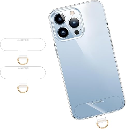 X-Lounge Almohadillas de cordón para teléfono celular, parche de TPU duradero más delgado para teléfono, lengüeta universal transparente sin
