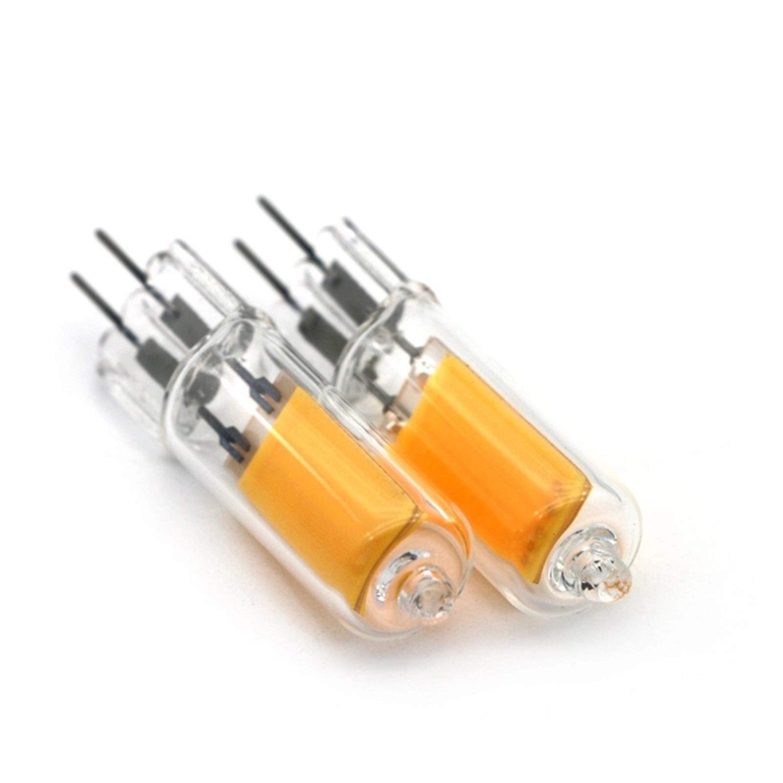 SYAXVOM Commercial Home Lighting LED Bulbs 6W 9W 12W G4 COB Bulb 220V Glass 360 Beam Angle Replacement 30W 40W 60W Halogen Lamp for Chandelier (Wattage : 10 Pieces)