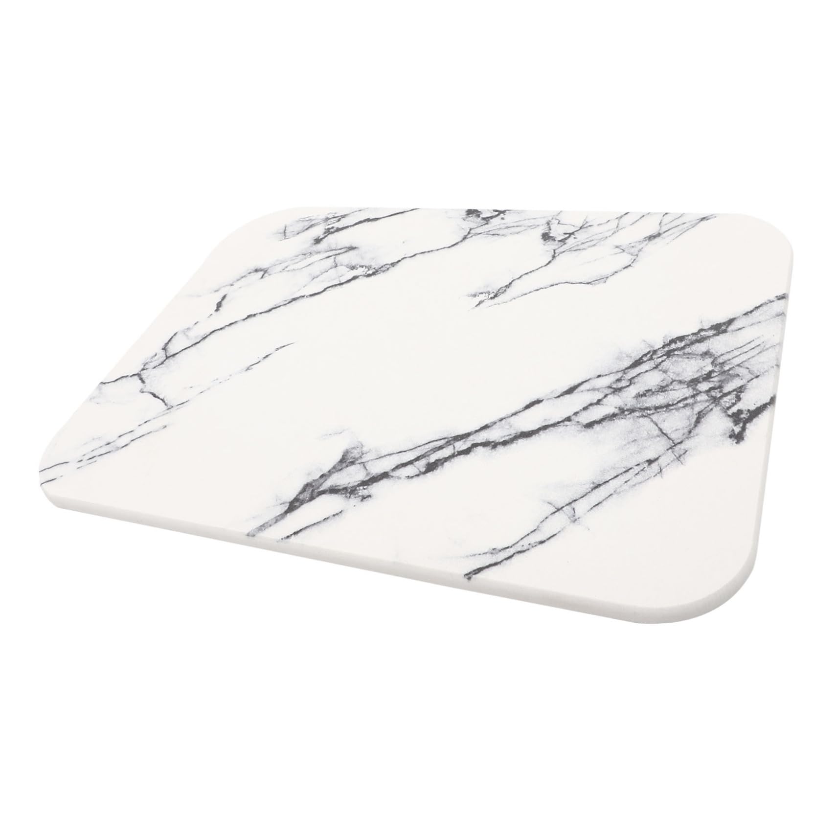 COLLBATH Tapis de Sol Absorbant Effet Marbre Tapis de Cuisine Antidérapant Décoratif pour Salle de Bain