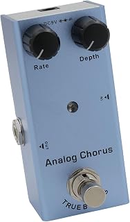 Pedal de Sobremarcha, Pedal de Overdrive de Guitarra Boost Vintage Overdrive Drive con un Indicador LED para Músicos que Necesitan Viajar (azul claro)