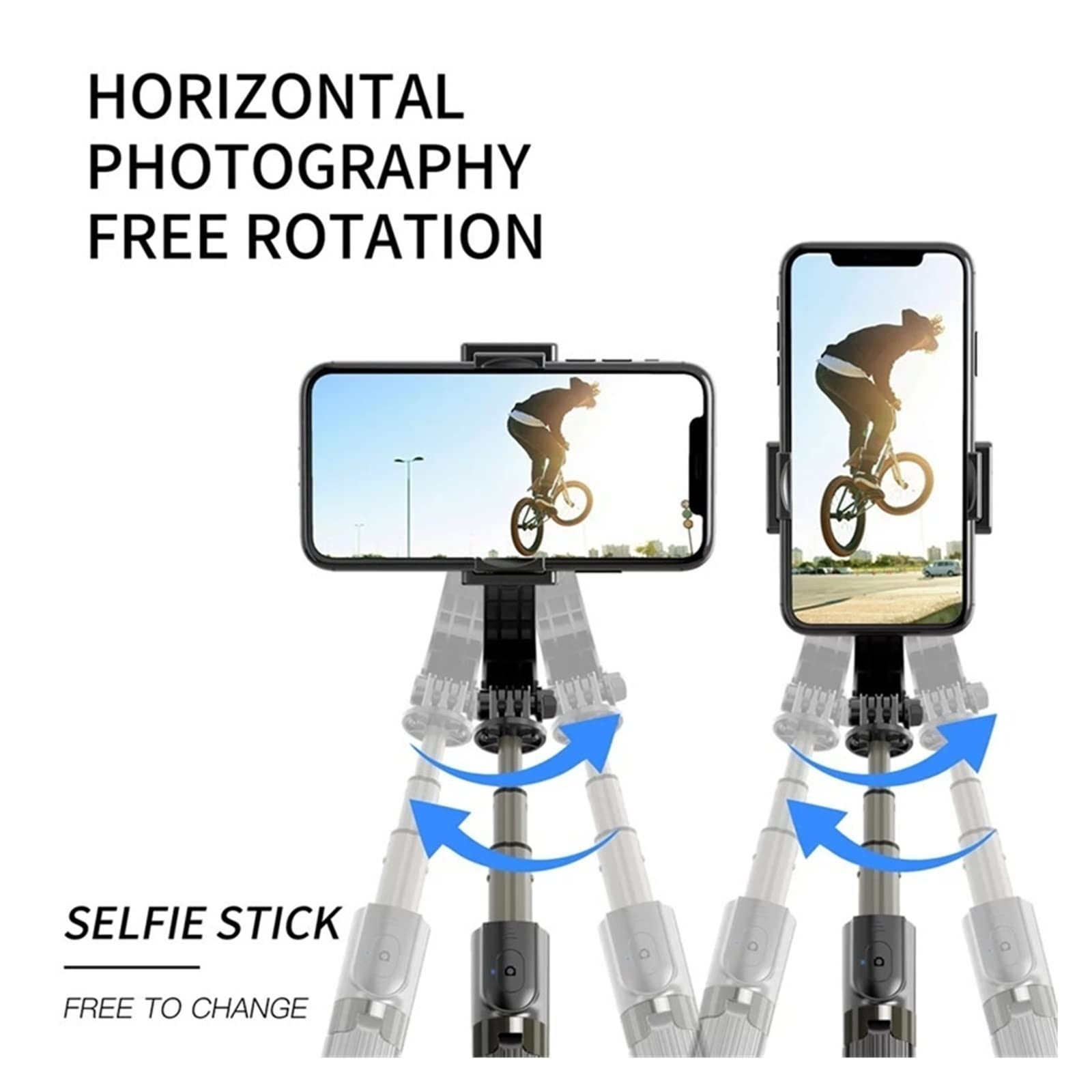 Gimbal Estabilizador de Mano Teléfono móvil inalámbrico Grabación Video Smartphone for teléfono con cámara acción Transmisión en Vivo(VIP Style No Box)