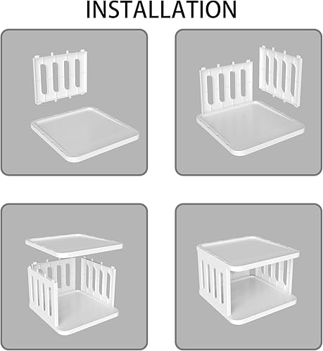 Miniatura 5 de RISETEX Zapatero de 6 niveles para piso de armario, organizador de zapatos apilable para armario de espacio pequeño, organizador de almacenamiento