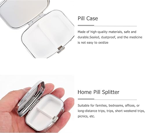 Miniatura 4 de Healifty 4 pastillas de medicina vintage con diseño floral para pastilleros y tabletas