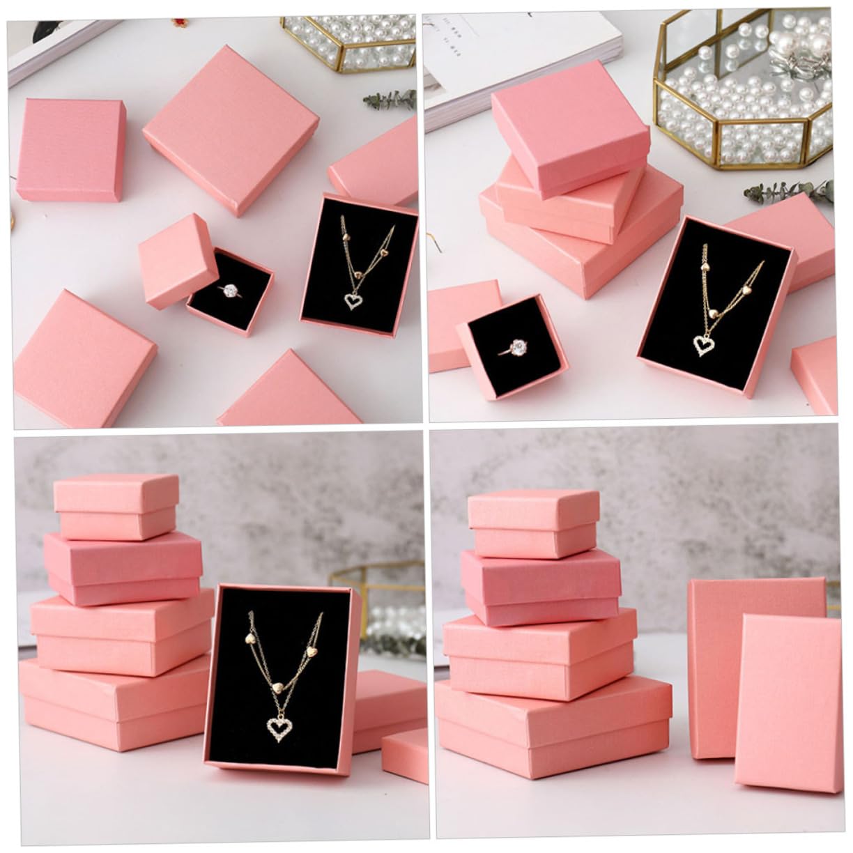 Toyvian 6 Stück Quadratische Schmuck Geschenkbox Mit Deckel Und