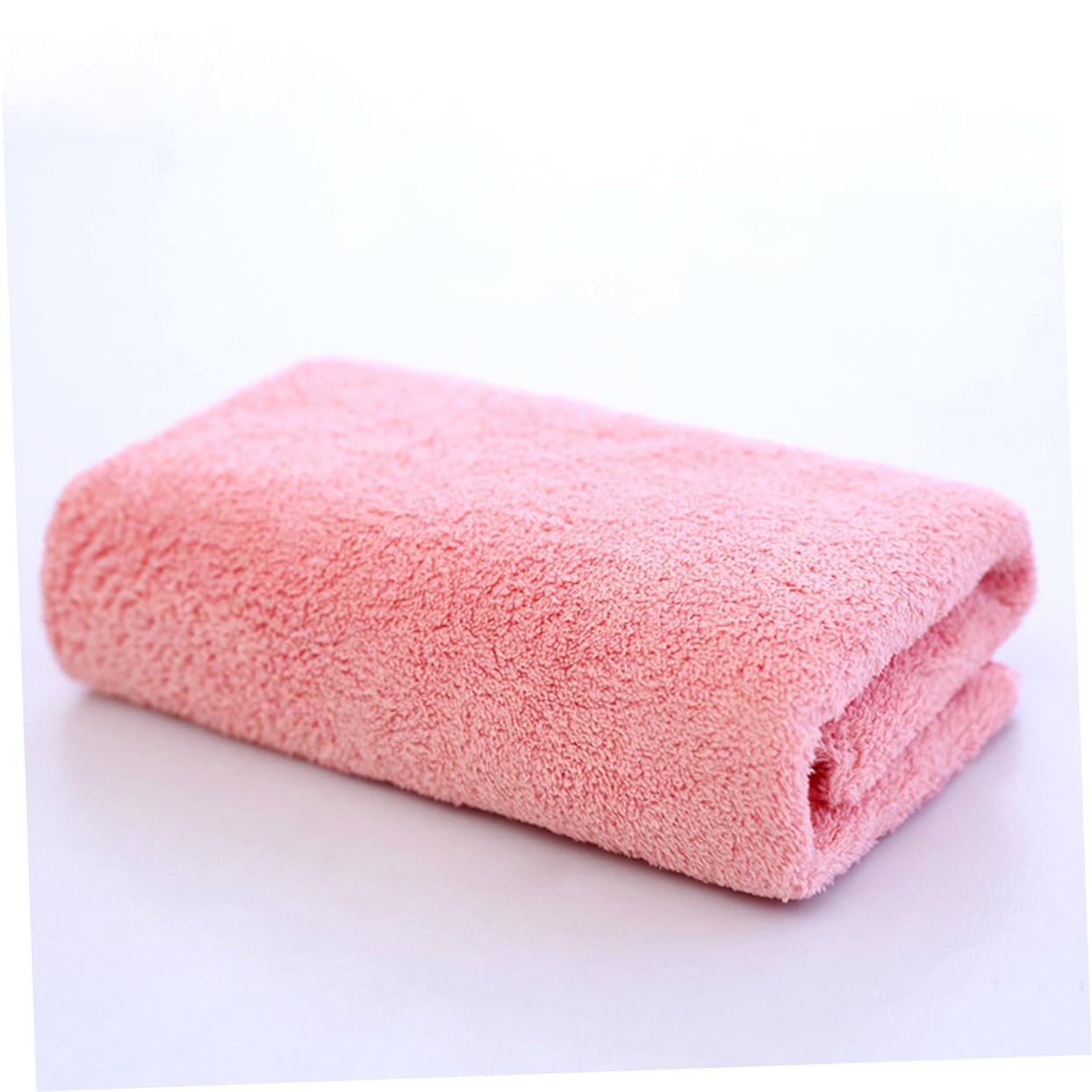 WOFASHPURET 5PCS Face Washing Towels Soft Makeup Washcloths for Women Fleece Design Easy to Clean for Home and Travel Use Pink