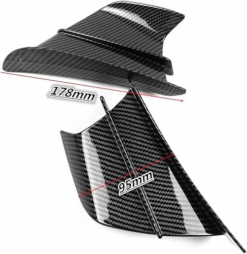 Miniatura 4 de motorcycle windshield Motorcycle Winglet Aerodynamic Wing Kit Spoiler Compatible with KAWASAKI Ninja H2 H2R Compatible with Compatible with