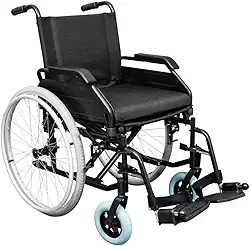 Cadeira de Rodas Dobrável Resistente até 125 kg INMETRO Idoso Fratura Pós-Operatório (40)