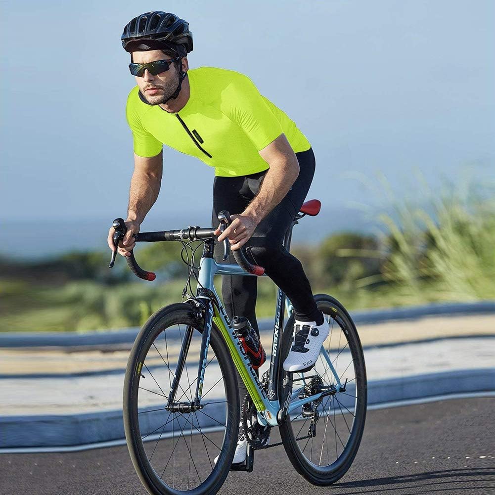 FEIXIANG Herren Fahrradtrikot, Kurzarm Radtrikot Fahrrad Trikot Fahrradbekleidung für Männer, Atmungsaktive Cycling Jersey Radsport Bekleidung