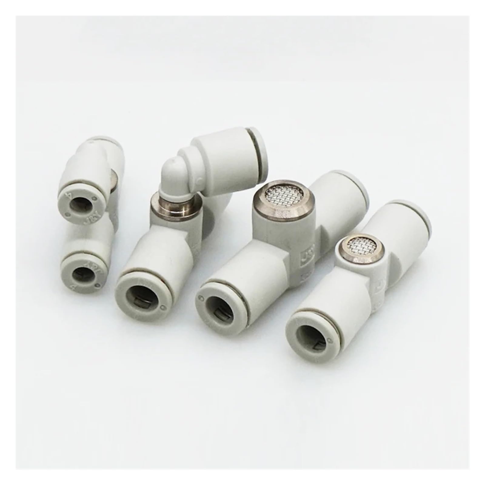 5 unidades de conector de válvula de escape rápido AQ240F-04 AQ340F-06-00 for componente neumático y racor de tubería de aire(AQ340F-06-06 Exhaust)