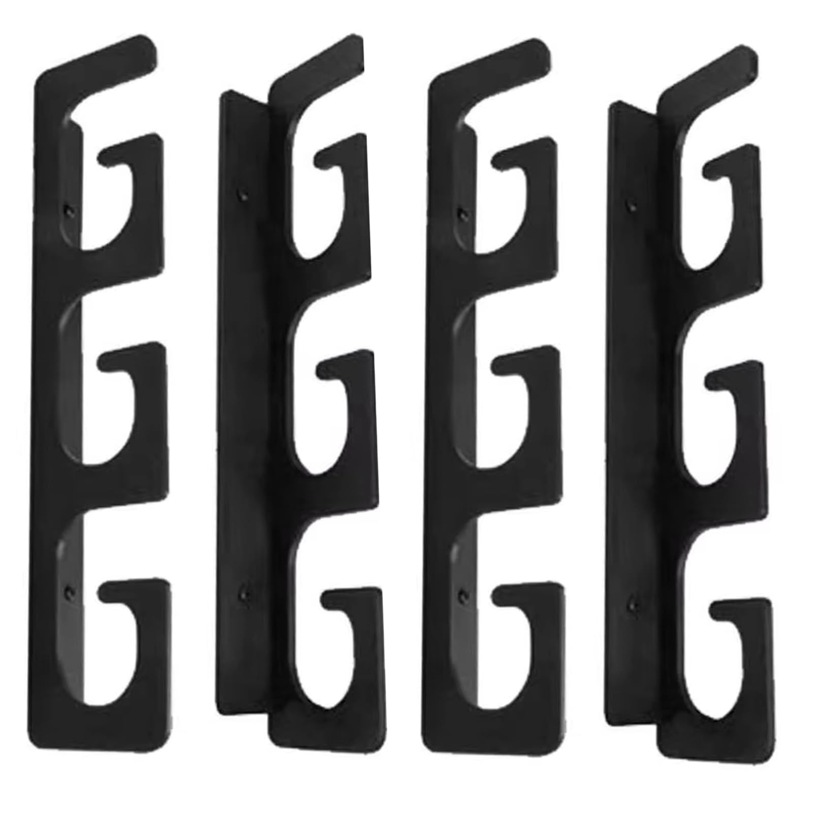 Soporte horizontal para cañas de pescar, soporte horizontal para 6 cañas de pescar montado en la pared