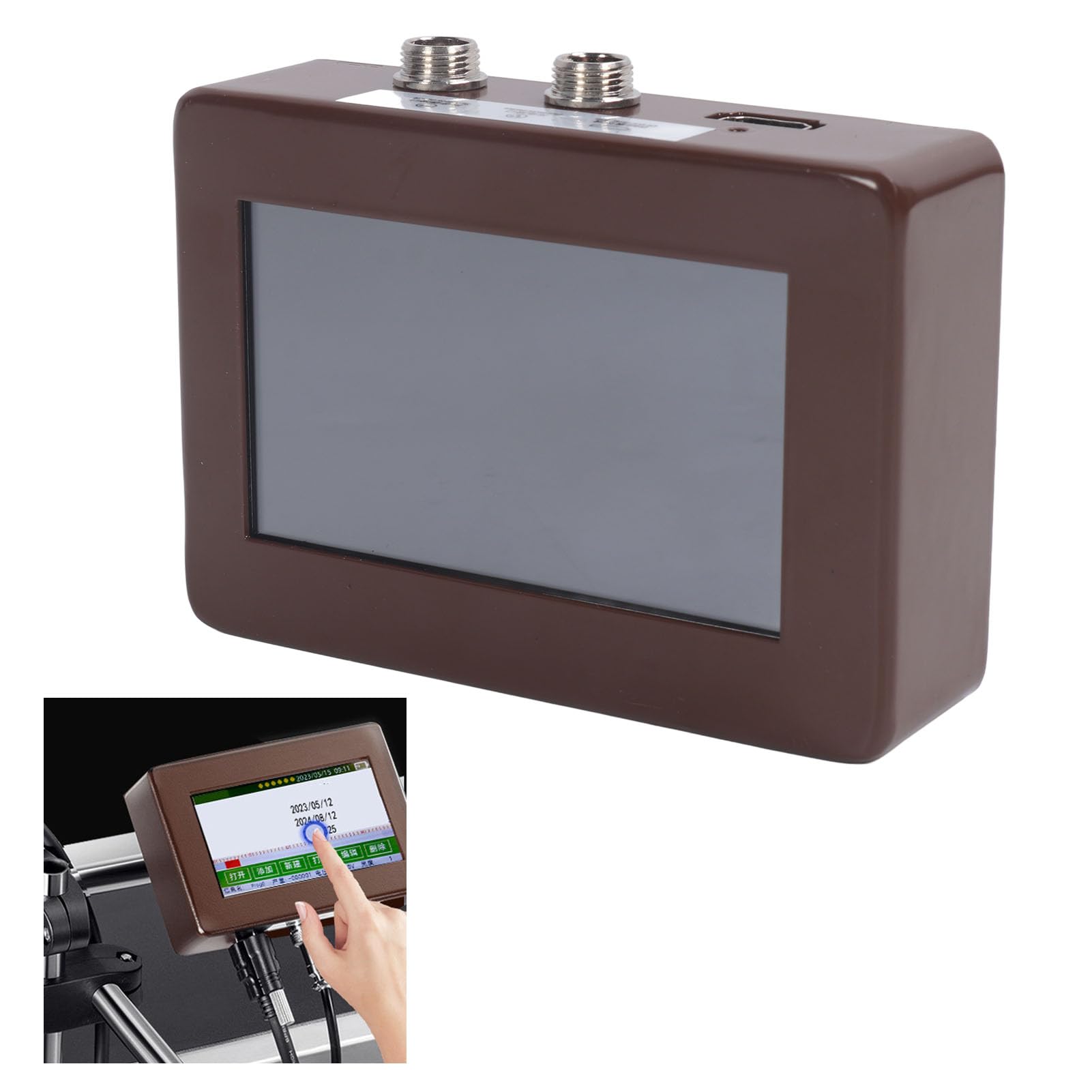 Impresora de Inyección de Tinta Industrial en Línea con Pantalla Táctil y Cartucho - Amplia Aplicación - Imprimible en Varios Materiales - Pantalla HD - Introducción a Datos
