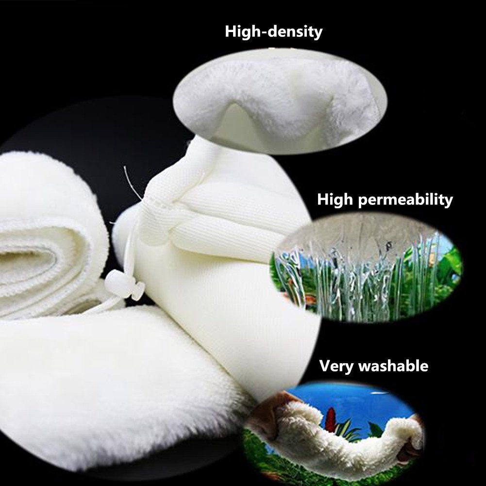 Garosa Filtro Acuario Bioquímico Esponja de Filtro para Koi y Reef con Almohadilla Espuma Corte a Medida 50x50x5cm Reemplazo Compatible con Algodón