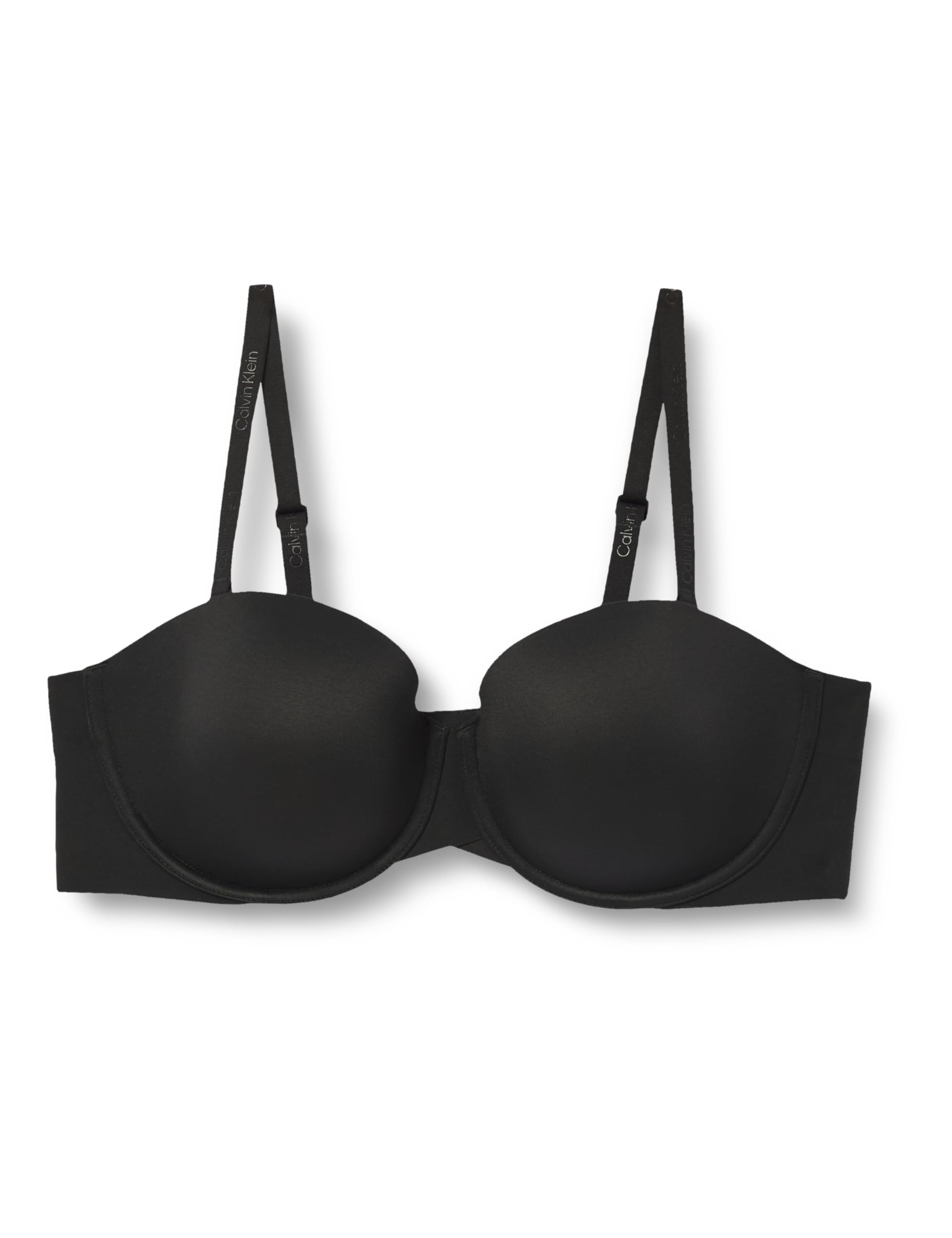 Calvin Klein Women’s Lightly Lined Strapless Bra with Stretch, Black (Black), 38B