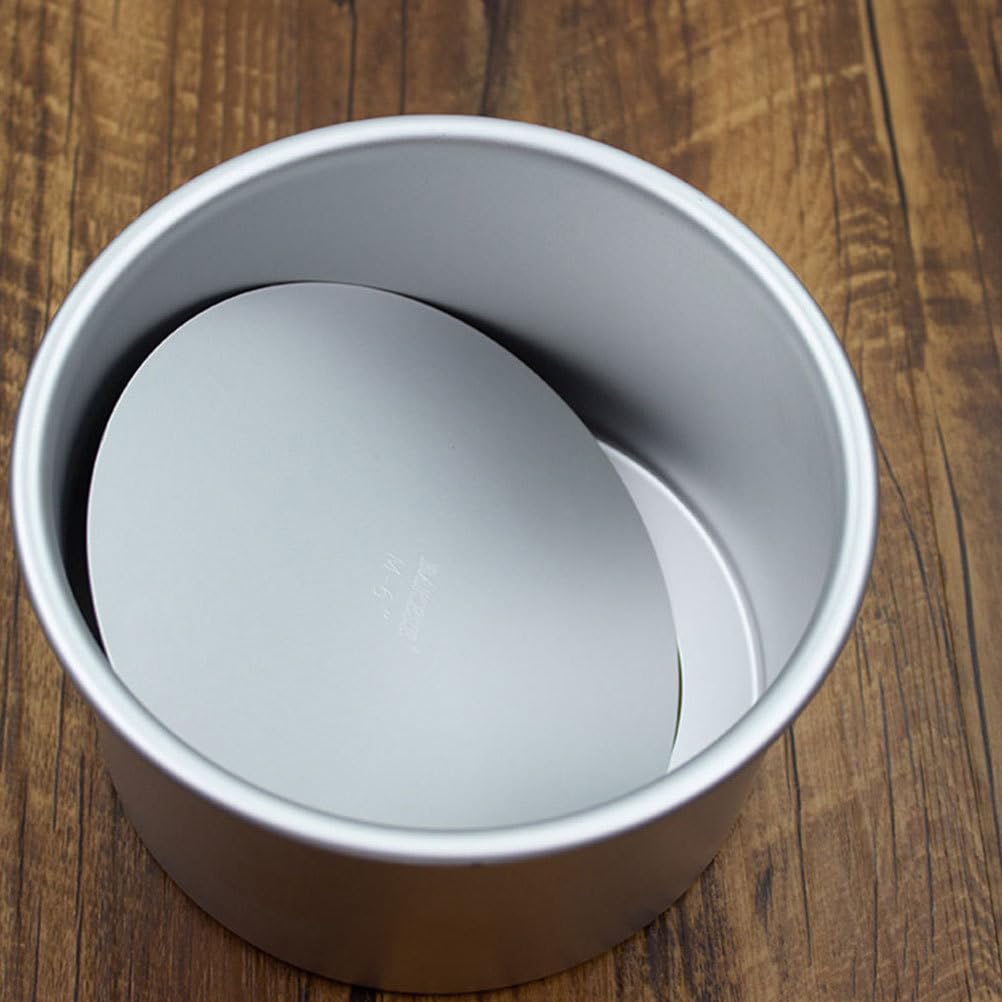 IMIKEYA Kuchenform 22cm Angel Food Cake Backform aus Aluminiumlegierung Round Cake Pan mit Abnehmbarem Boden Chiffon Kuchen Backform Donut für Backen