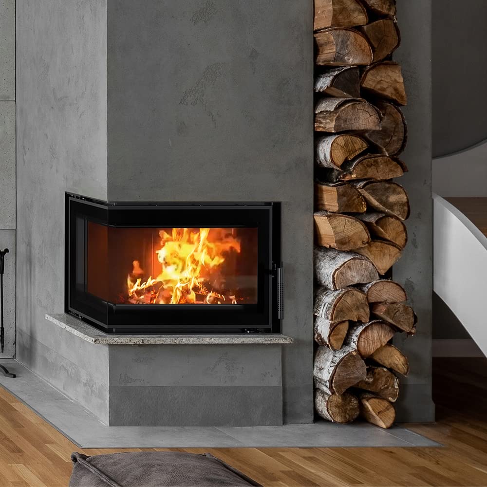 KRATKI Inserto per camino in ghisa a legna SIMPLE 8 kW Ø200 A Ecodesign 2 | Ghisa nero, efficienza 80,1%, classe A. Ecodesign, BImSchV 2.; combustione efficiente; basse emissioni; calore uniforme