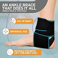 Vista 6 de Tobillera para esguince de tobillo, soporte de tobillo para mujeres y hombres, tobilleras y envoltura para estabilizar, tendinitis, baloncesto