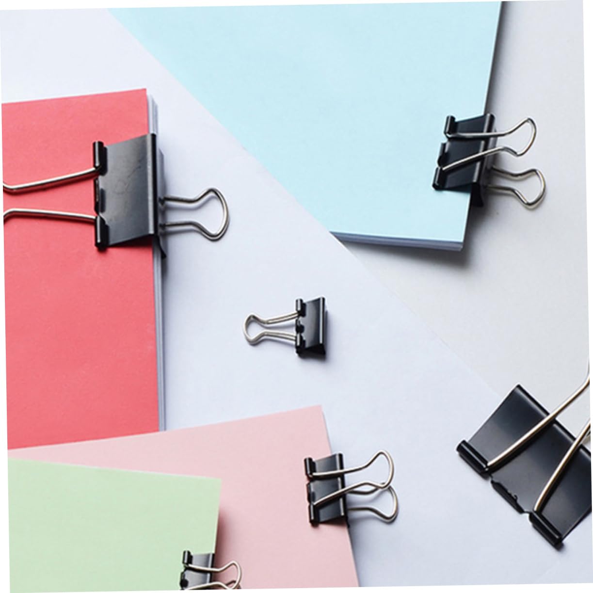 Binder Clips Metallici Neri 51mm, 36 Pezzi, Clip Raccoglitori | Fermagli per Carta per Scuola e Ufficio, Back To School Party, Oggetti per Scuola