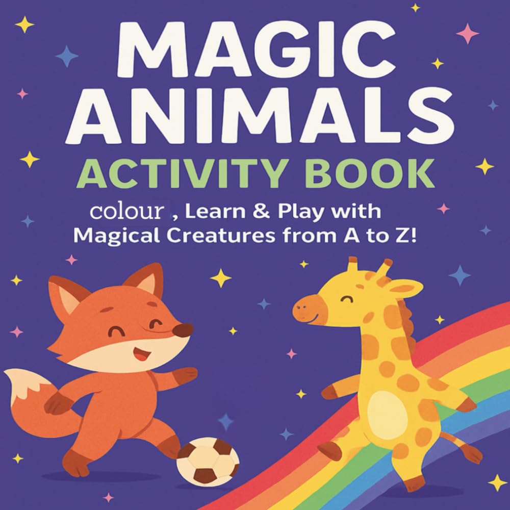 magic animals activity book: colouring with activities to enjoy and learn