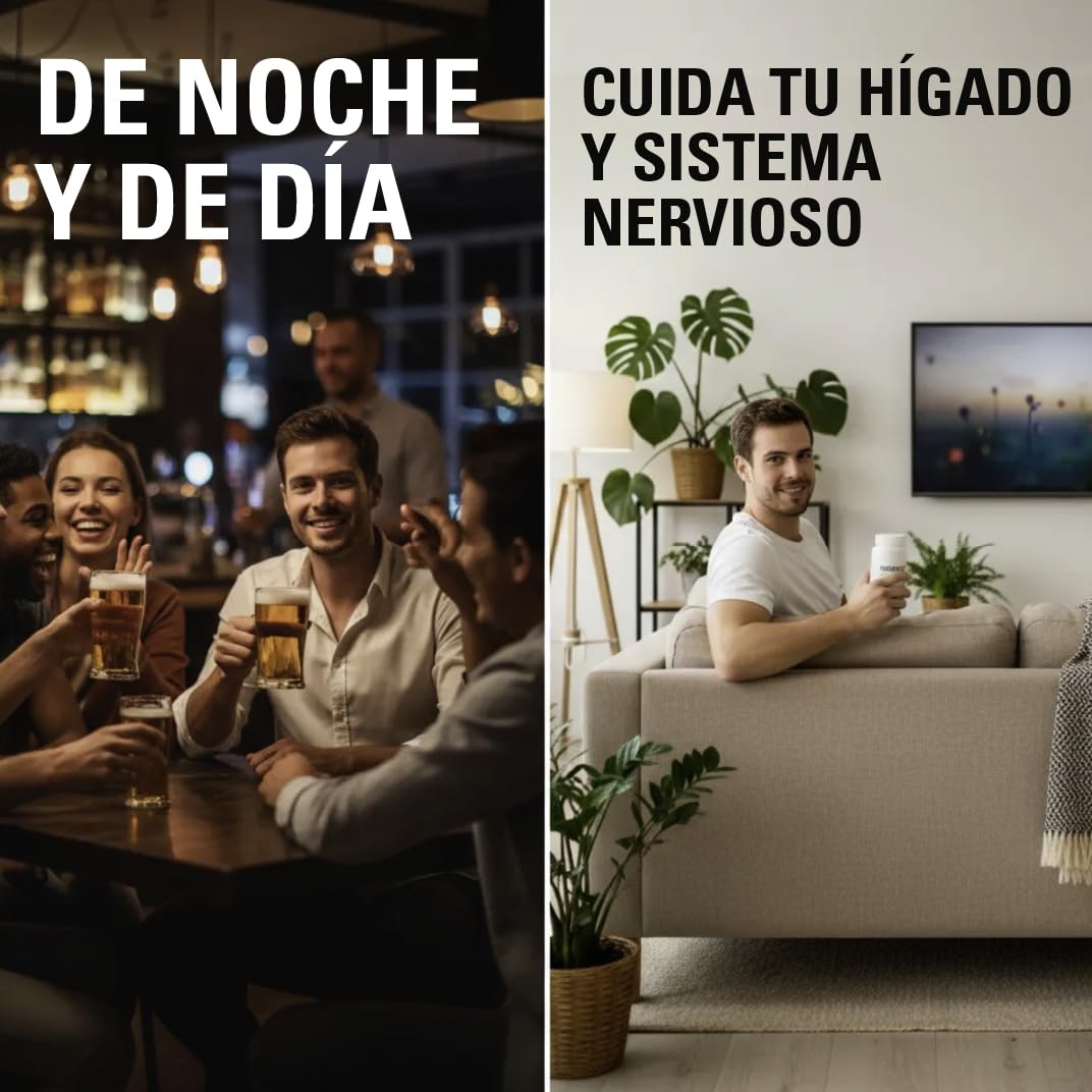 Resaekoff® de Haglaia | Suplemento con Cúrcuma, Zinc y Vitaminas B | Reduce los Efectos Secundarios provocados por el consumo de Alcohol | Antioxidante y Detox para el Hígado