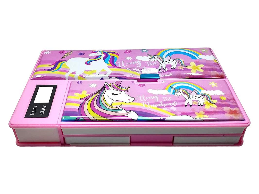KRH store Jumbo Pencil Box for Birthday Return Gifts for Kids (Assorted Color)