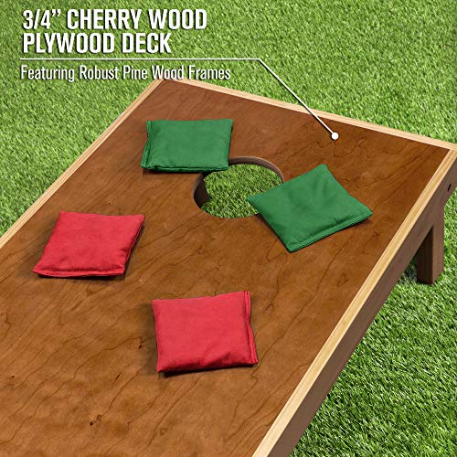 Image of GoSports 4 ft x 2 ft Commercial Grade Cornhole Boards Set