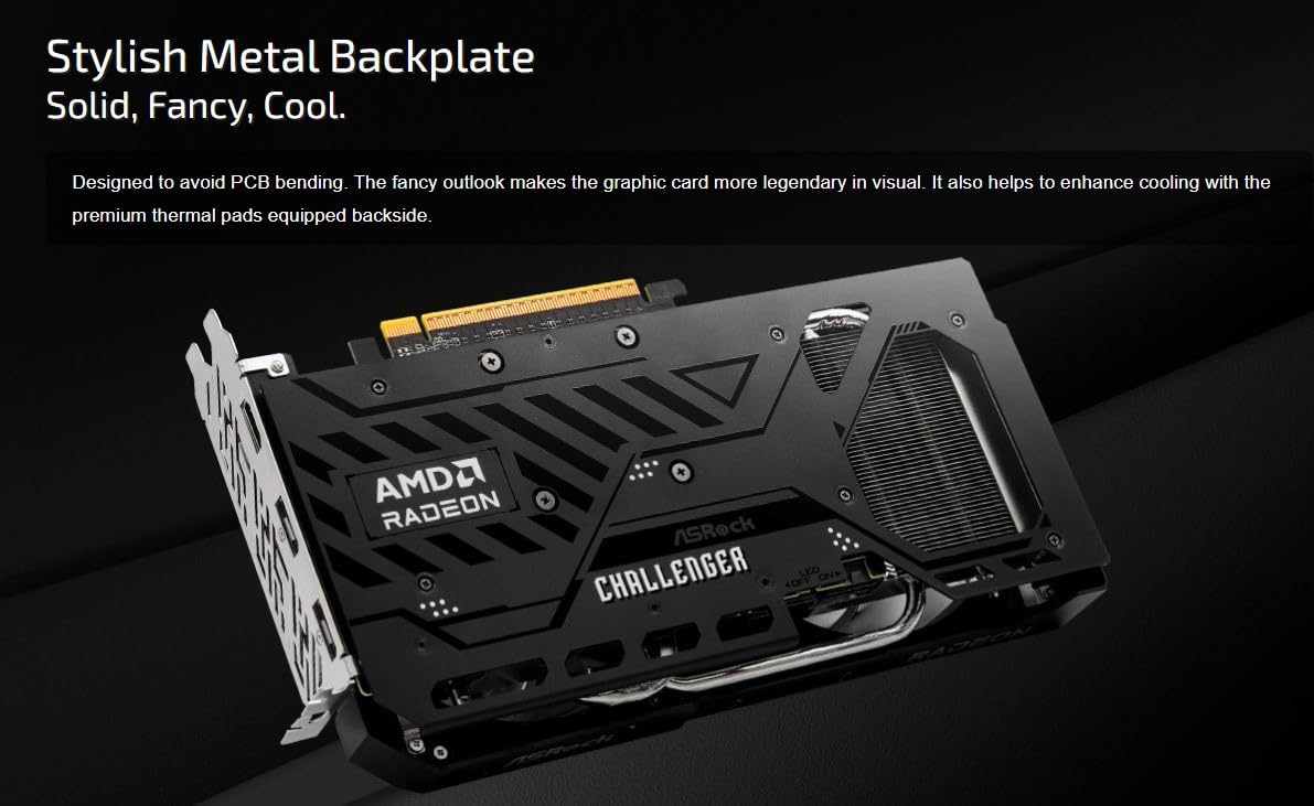 ASROCK RX 9060XT Challenger 8GB 90-GA5TZZ-00UANF