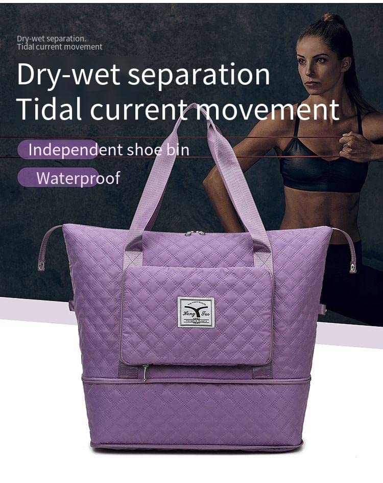 Quilted Tote Bag 33L Large Hobo Oxford Travel for Boarding Bag Waterproof Sport Beach Handbag Shoulder Bags3