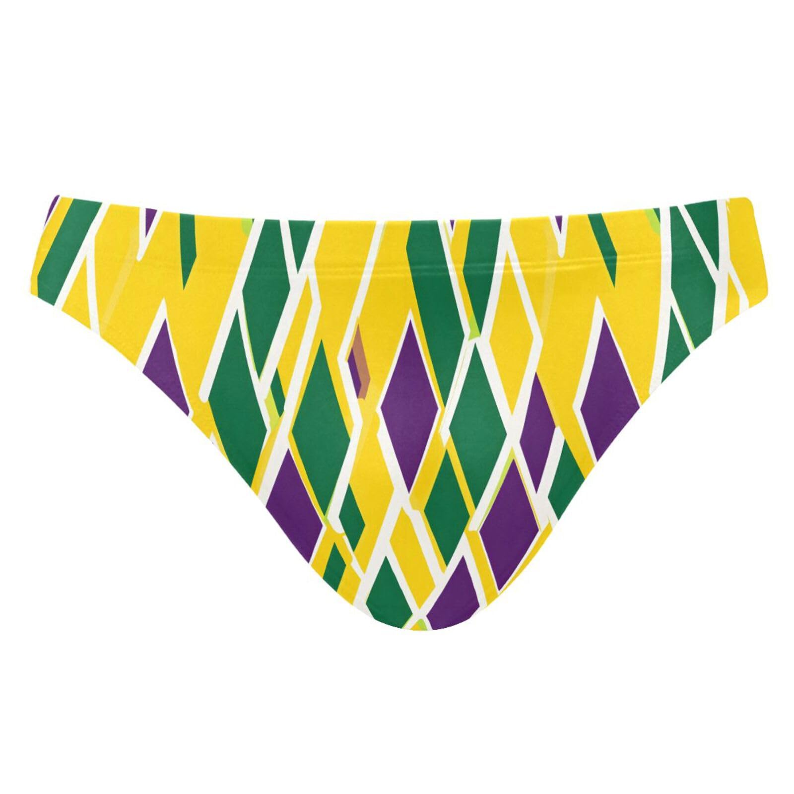 UMIRIKO Mens Bikini Swimwear Mardi Gras Green Swimsuits for Men XXXL 202b8780