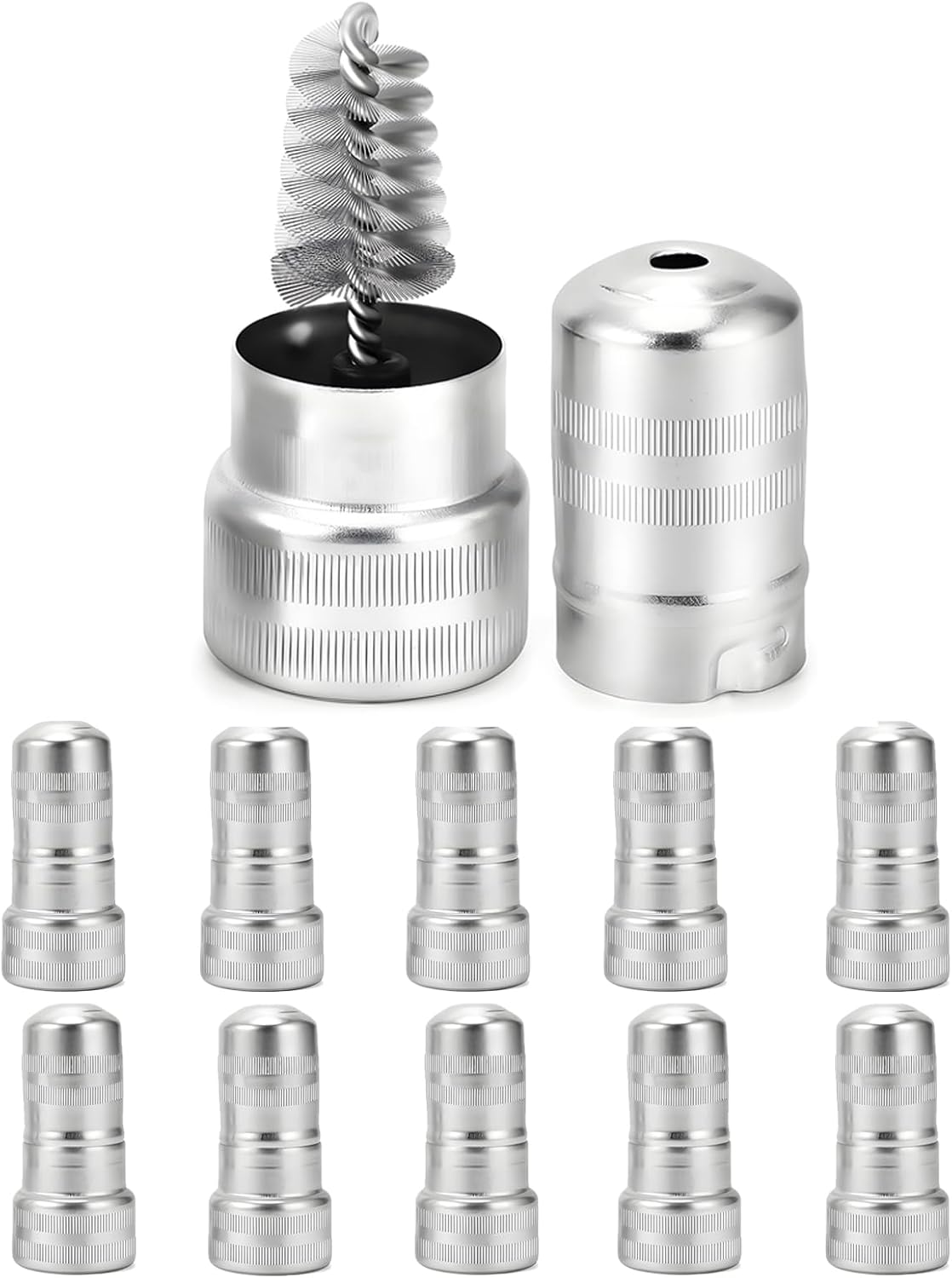10-Pack Battery Post Wire Brush with Case for Car Truck RV Marine Batteries