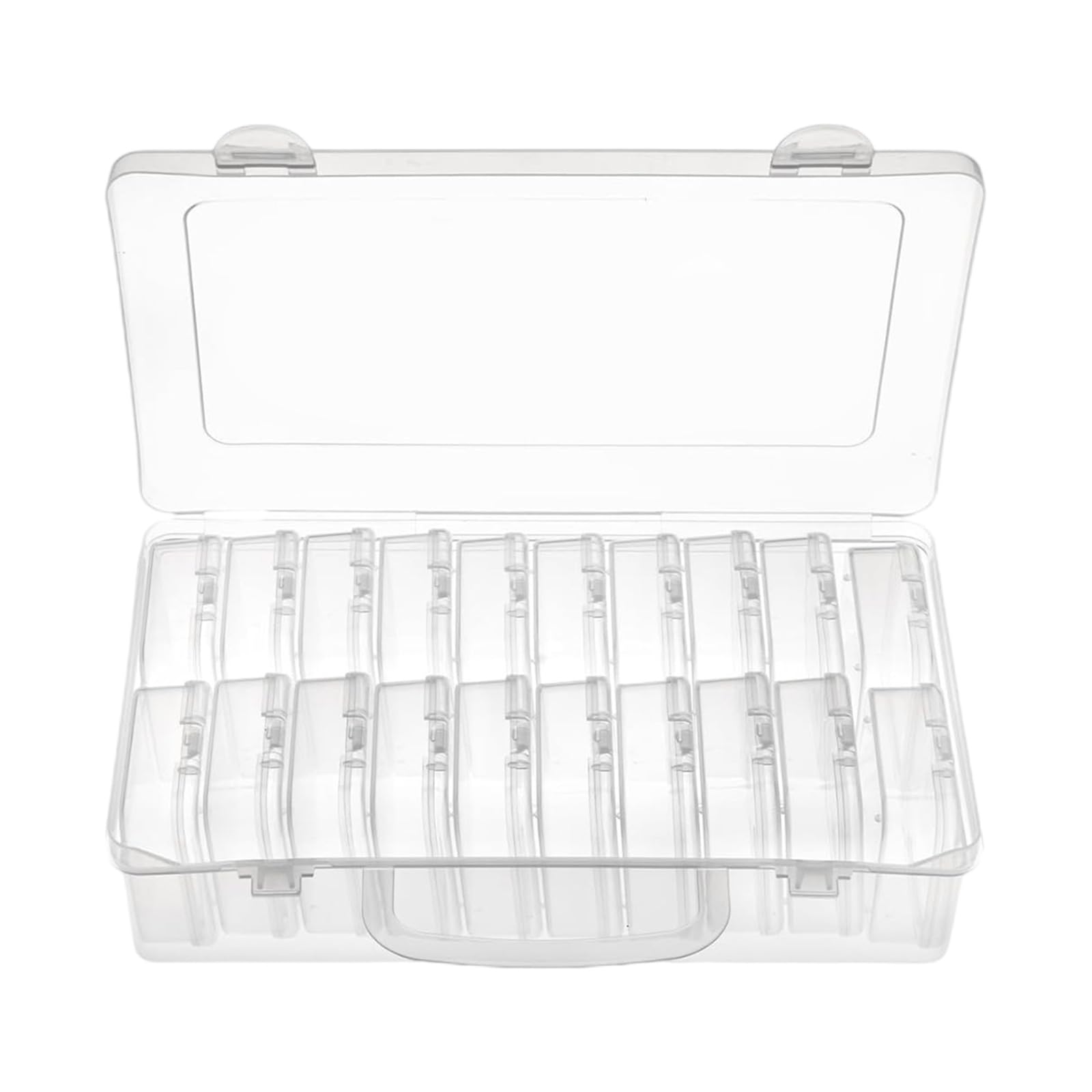 HDOYTXXM Various Slot Clear Craft Storage Box Set Sturdy Stackable Organizers Accessory for Jewelry Making Items Organization Stackable Storage Containers