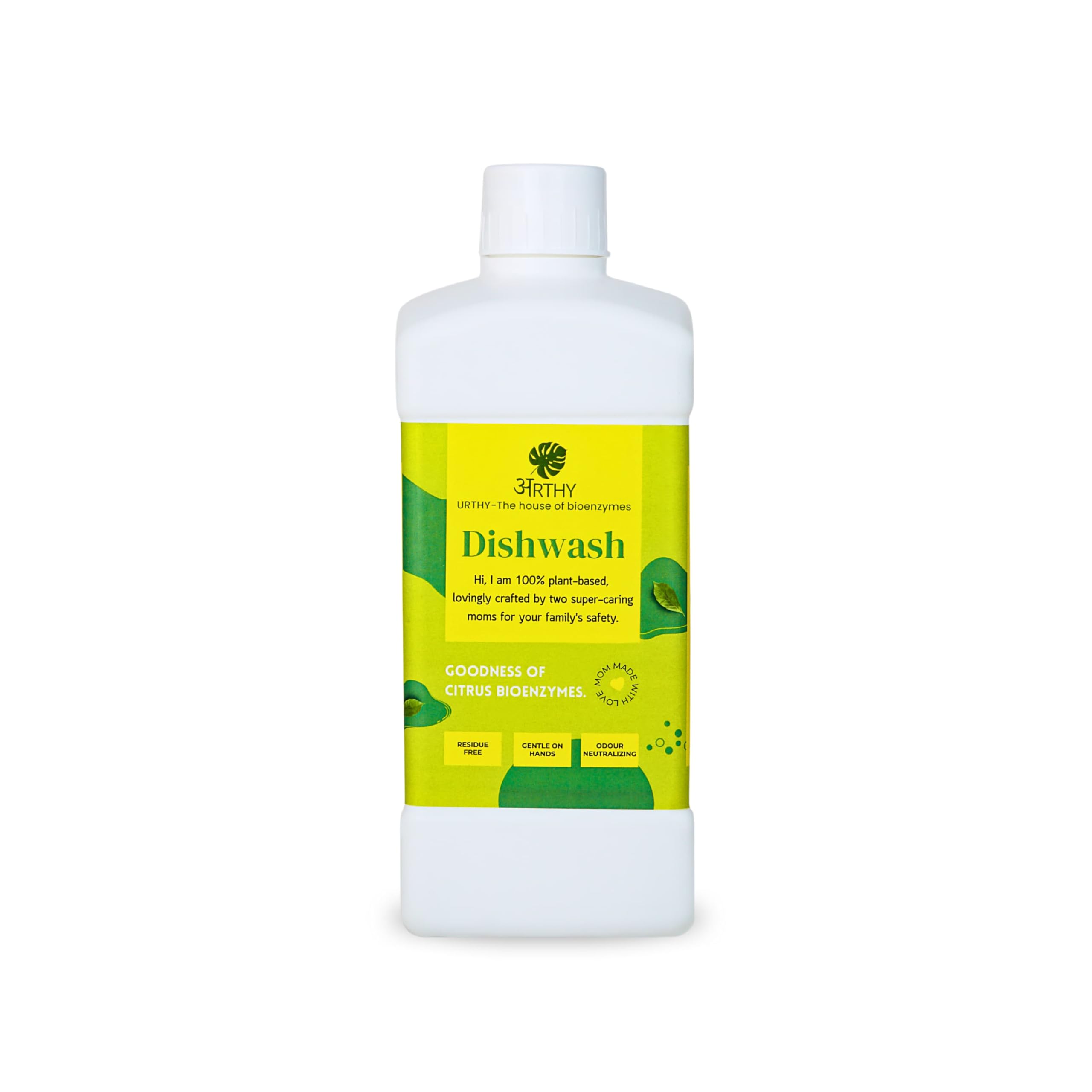 Bio Enzyme Dishwash Liquid for Steel, Glass & Stoneware Utensils | Plant-Based, Chemical-Free Dishwashing Liquid | Eco-Friendly & Biodegradable | Lemon - Size 500ml-image-37