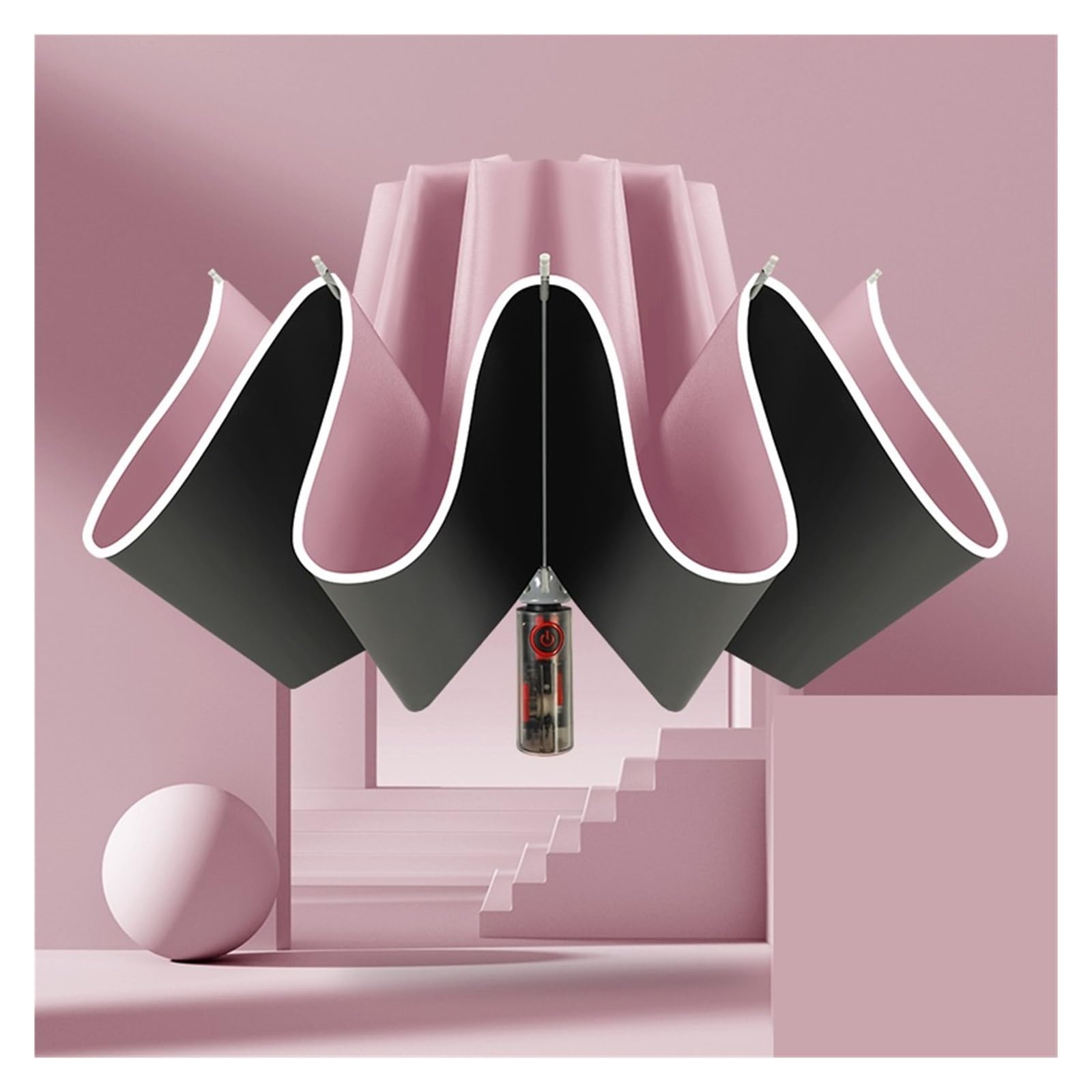 eexbz Umbrellas for Rain Handle Umbrella Large Business Car Umbrella Automatic Umbrella Strong Umbrella for Wind and Rain(D)