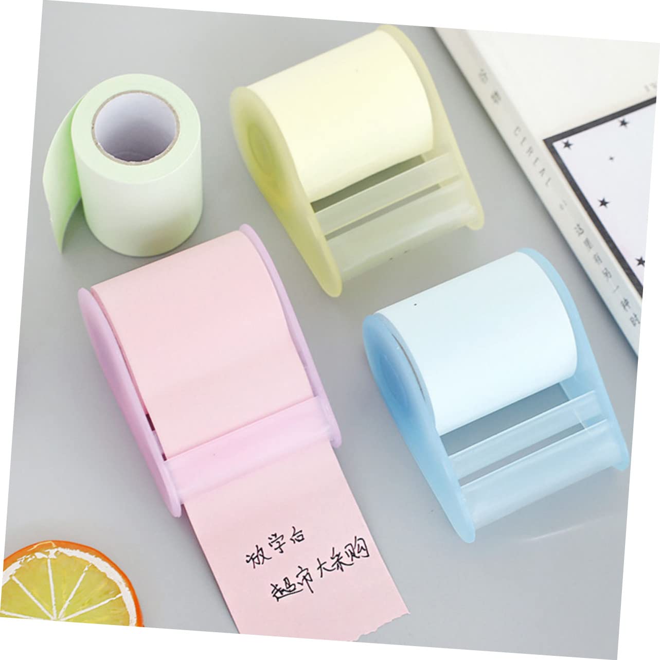 Set 10 Adesivi Colorati Per Appunti E 5 Graffette – Taccuino Portatile Ad Alta Viscosità Per Ufficio E Scuola
