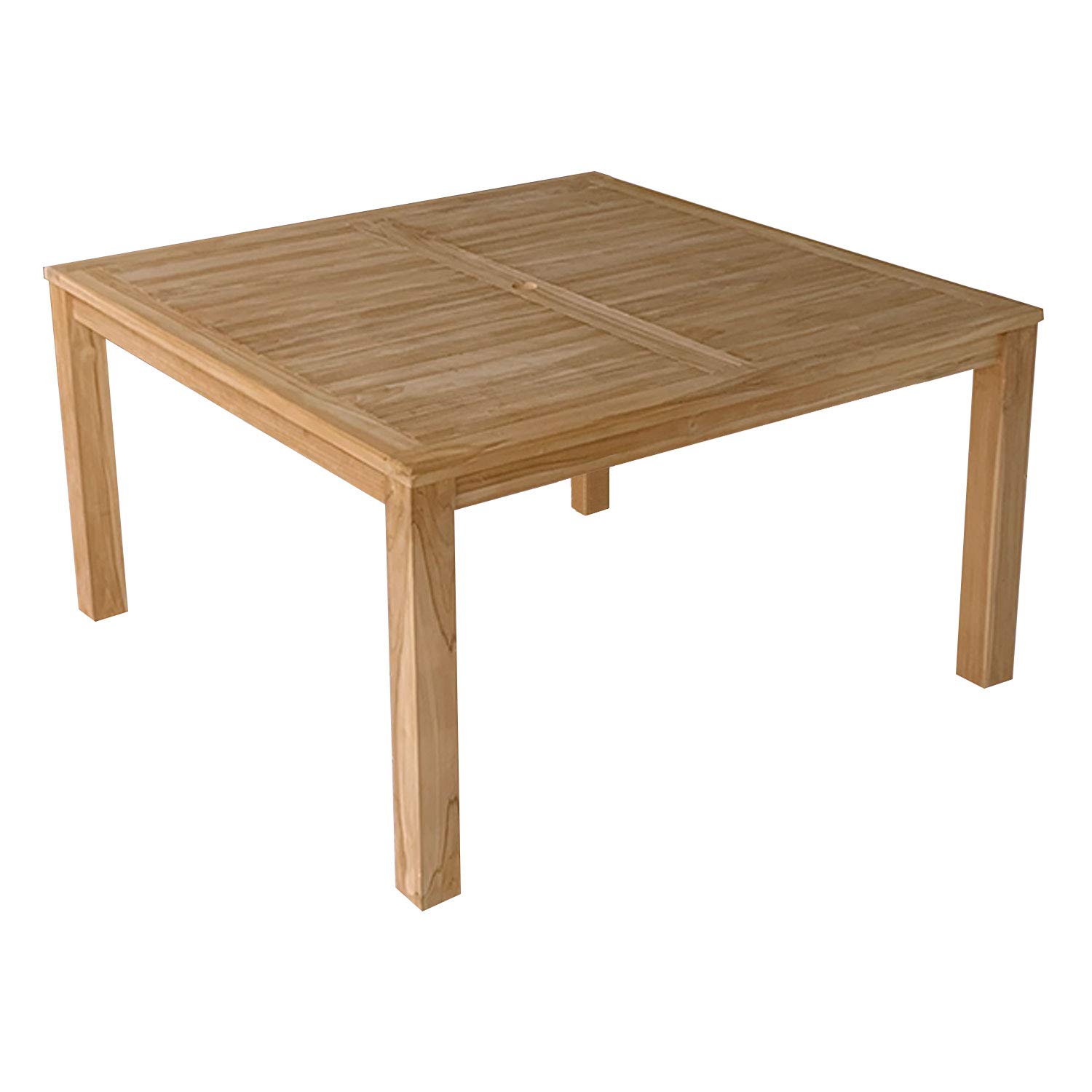 Happy Garden quadratischer Outdoor-Tisch 140 cm aus Teakholz Java. Gartentisch aus Holz 140 x 140 cm