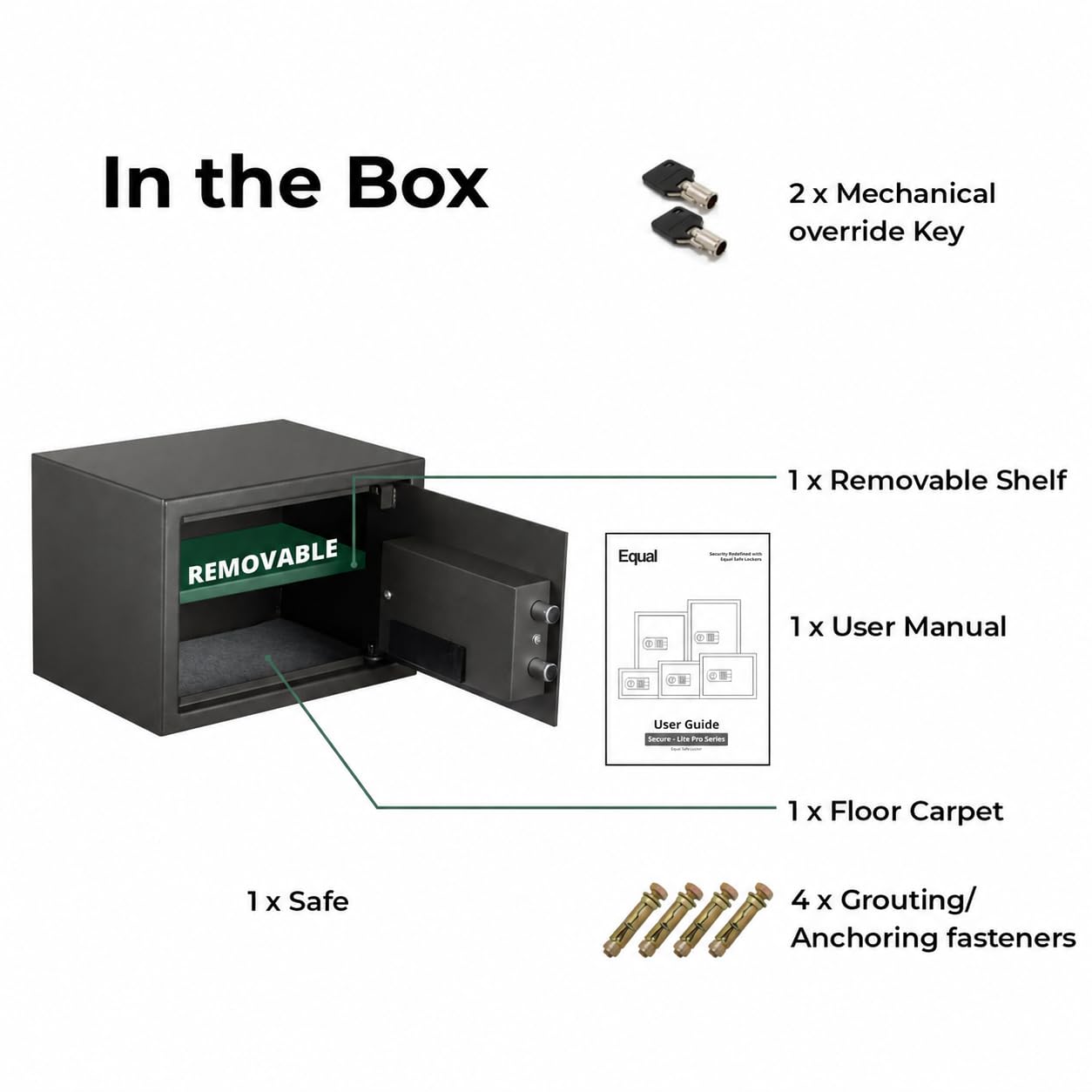 SecureHome Safe Locker - Digital & Key Access -8 SecureHome Safe Locker - Digital & Key Access -8