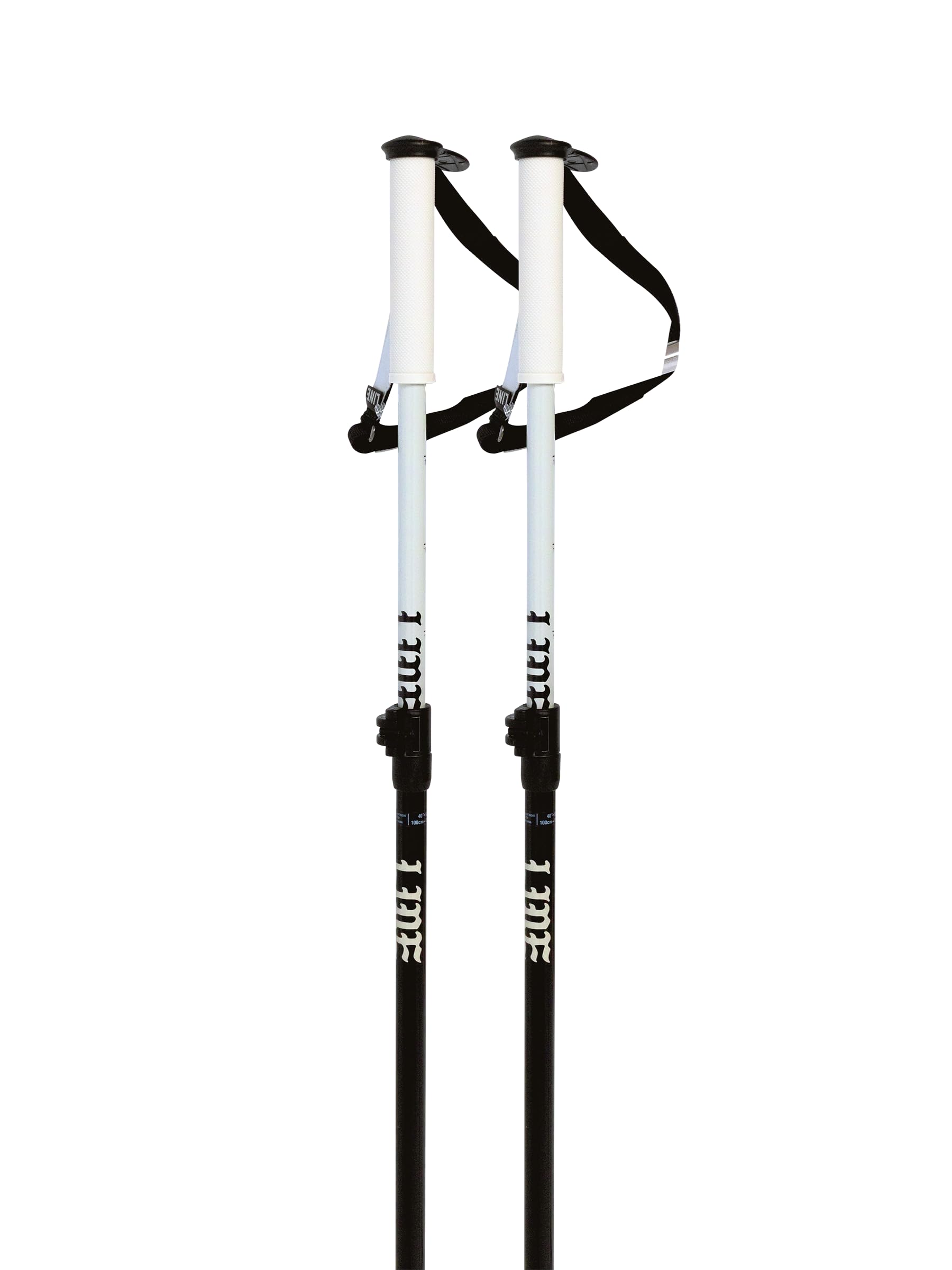 LINE Bâtons de ski Paintbrush unisexes pour adulte | Bâtons de ski tout-montagne durables et légers avec longueur réglable, paniers à visser et prise en main plus fine, parfaits pour le freeride, la