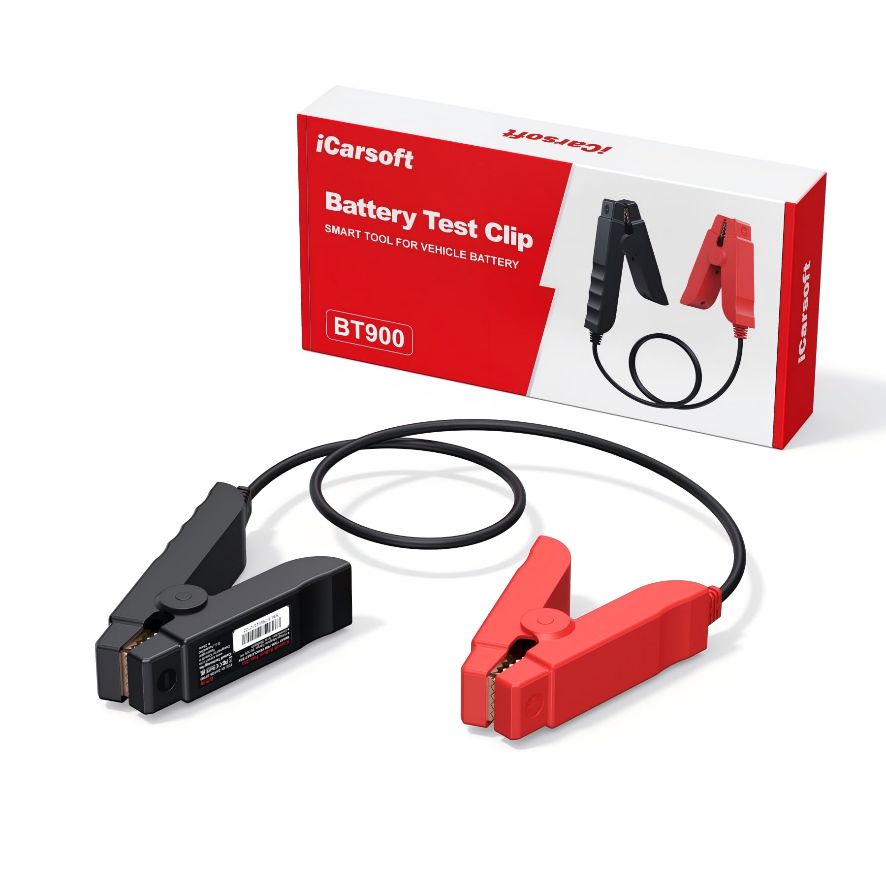 iCarsoft BT900 Autobatterietester, 12V/24V Batterie Lasttester für CCA, AGM, Gel, EFB, BT-Verbindung, mit Batterietest/Anlassertest/Ladungstest für Auto, Motorrad, ATV, SUV, Boot, Yacht