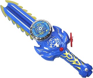 Genérico Espada con peonza iluminada - Juguete de Batalla de Lanzamiento Tradicional de 12 cm | Mercado Callejero Puesto Nocturno niños enfrentamiento ráfaga Giratorio Juego Entretenimiento