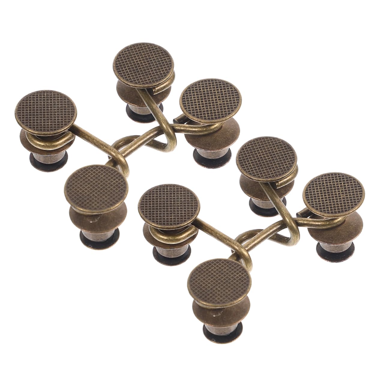 Gadpiparty 5 Set Bottone in Vita Affrettato Pulsante Fibbia Cinch Bottone Dei Jeans Pantaloni Stretti in Vita Pulsanti Strumento Stretto in Vita Pratici Bottoni Jeans Lega 4 Pezzi*5