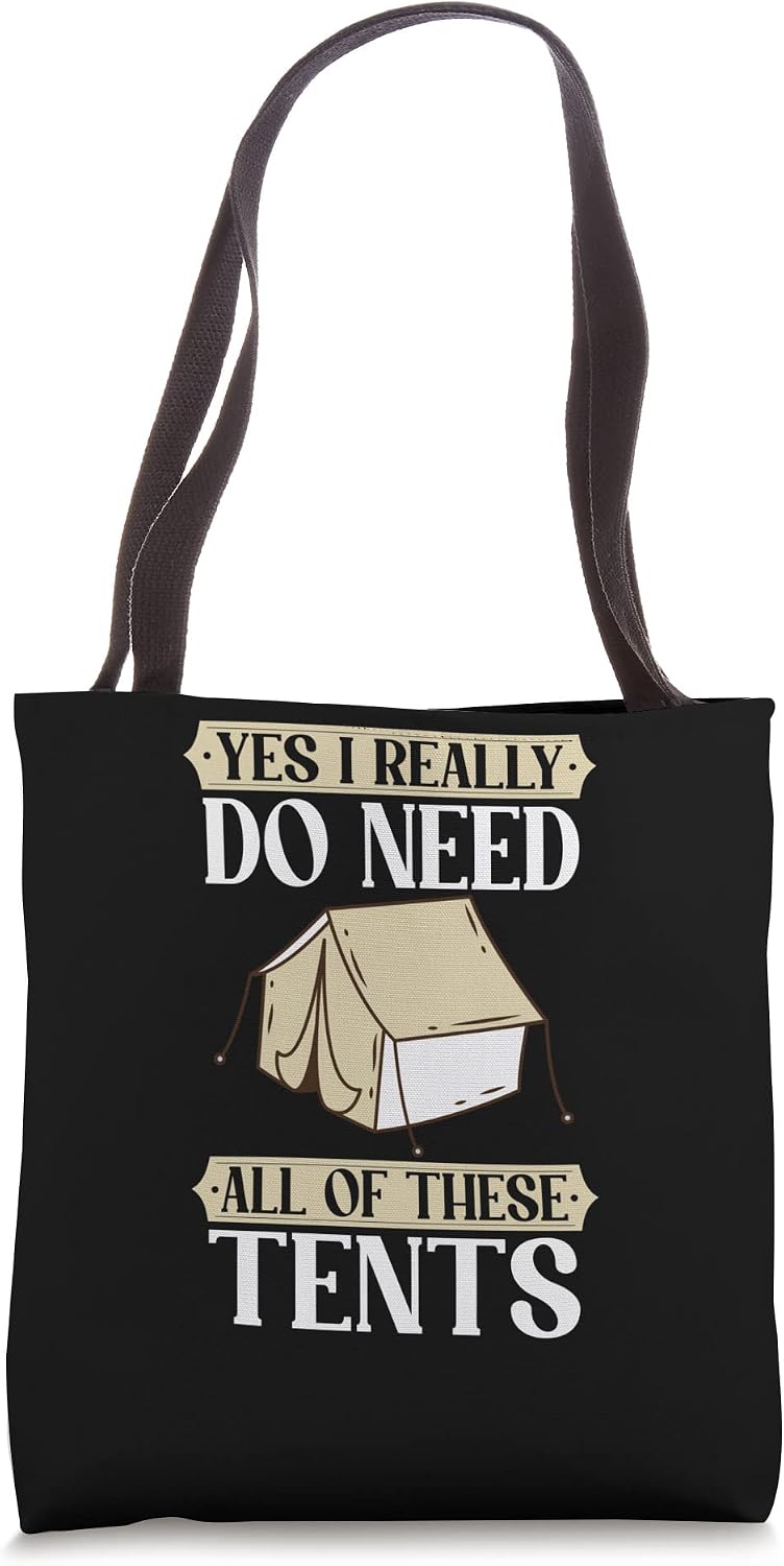 Yes I really need all of these Tents Campfire Nature Tote Bag