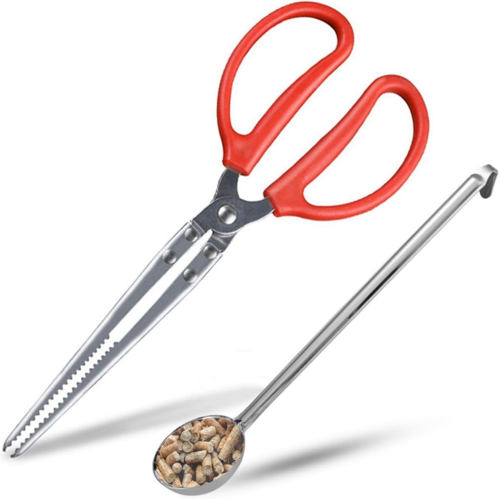 Upgrades Steel Fireplaces Tool Set with Ergonomic Handle & Ashes Scoops for Efficient Fireplaces Maintenance Tool Set with Ashes Scoops
